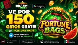 Banner de Fortune Bags con 150 giros gratis